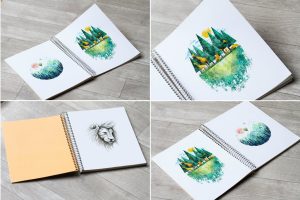 Sketch Book Mock Up
