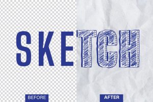 Sketch Text Effect