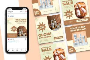 Skincare Instagram Post Template
