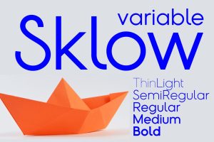 Sklow Sans Serif font