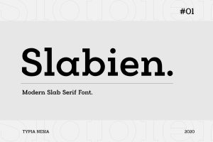Slabien – Slab Serif Font