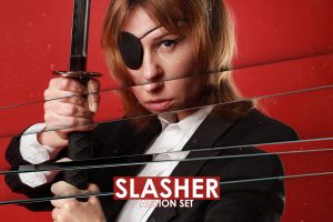 Slasher Broken Mirror Photo Slicing Action