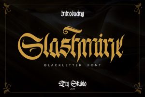 Slashmine-Blackletter Font