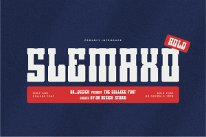 Slemaxo – Baseball & College Font