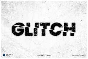 Slice Distressed Text Effect