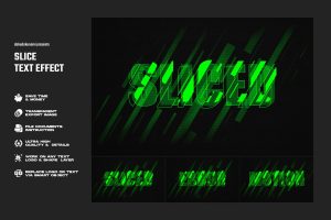 Slice Text Effect