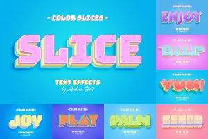 Slice Text Effects