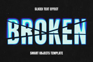 Sliced Blur Text Effect