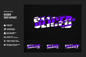 Sliced Text Effect
