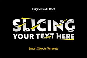 Slicing Text Effect