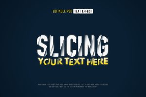 Slicing Text Effect