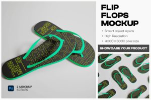 Slippers Sandals Mockup