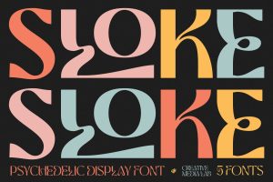 Sloke – Psychedelic Font