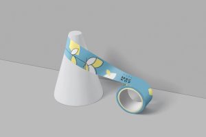 Small Packaging Tape Mockups