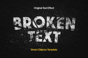 Smashed Broken Text Effect