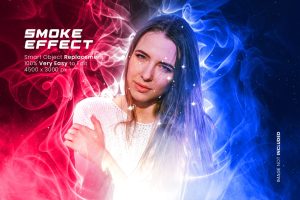 Smoke Colorful Photo Effect