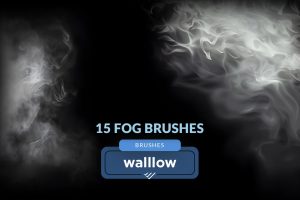 Smoke fog and mist photoshop digital brushes