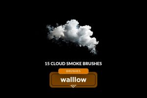 Smokey cloud photoshop brushes for photo editing