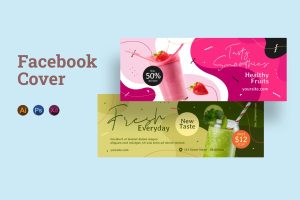 Smoothie Facebook Cover Template