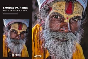 Smudge Painting Effect Photoshop Action