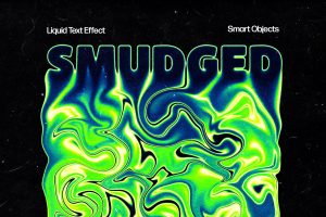 Smudged Liquid Text Effect