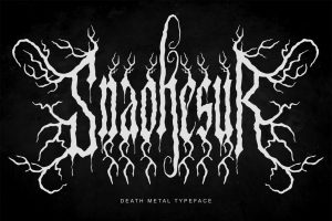 Snaokesur | Death Metal Typeface