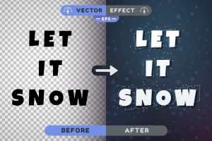Snow – Editable Text Effect, Font Style