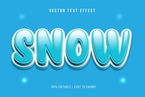 Snow – Nector Text effect