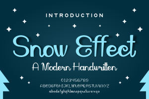 Snow Effect – Christmas Font