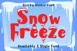 Snow Freeze – Quirky Winter Font