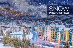 Snow Landscape Photo Effect