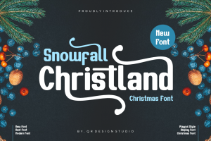 Snowfall Christland – Christmas Font