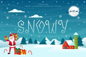 Snowy – Decorative Christmas Font
