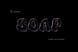 Soap Bubble Text Effect