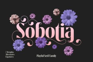 Sobotia – Playful serif family