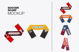 Soccer Scarf Mockup
