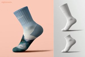 Socks Mock-Up Template