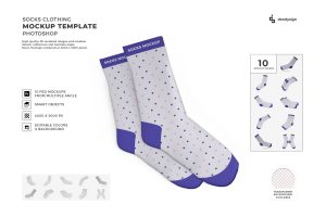 Socks Mockup Template Set