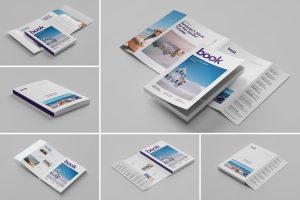 Soft Book Cover Jacket Mockup