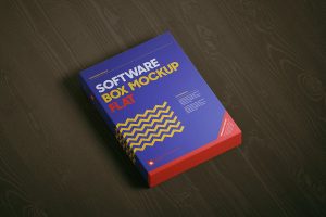 Software Box Mockup – Flat