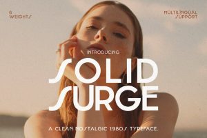 Solid Surge – Nostalgic 1980s Typeface