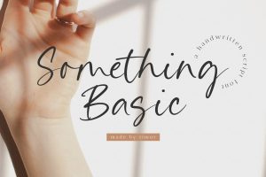 Something Basic Handwritten Script Font TT