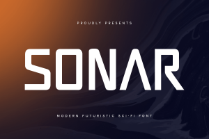 Sonar – Modern Futuristic Sci-fi Font