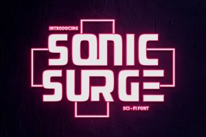 Sonic Surge – Scifi Font