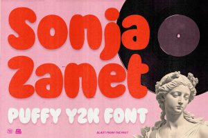 Sonja Zanet – Bubble Y2K Fonts