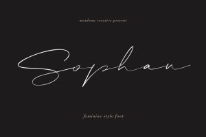 Sophan Calligraphy Font