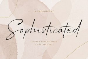 Sophisticated – Signature Font
