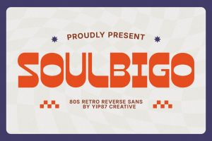 Soulbigo – Retro Reverse Bold Sans – 80s Display
