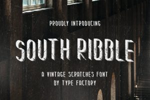 South Ribble – A Vintage Scratches Font