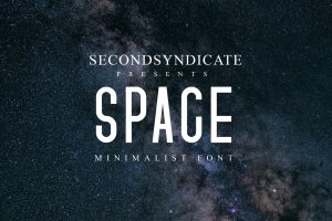 Space – Minimalis font
